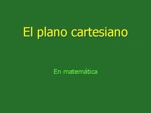 Plano cartesiano animado
