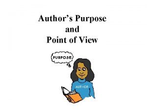 Authors point of view