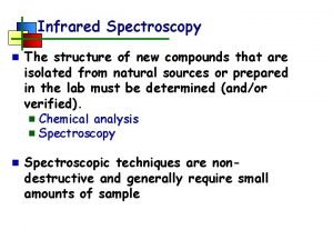 Ir spectroscopy table