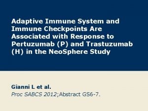 Adaptive Immune System and Immune Checkpoints Are Associated