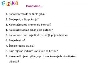 Graf ovisnosti brzine o vremenu