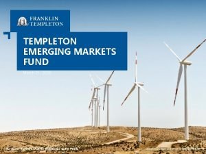 TEMPLETON EMERGING MARKETS FUND March 31 2020 For
