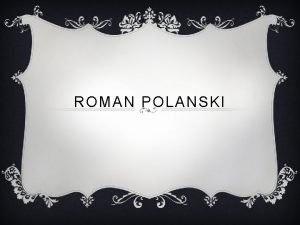 Roman polanski bula liebling