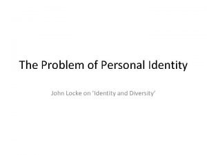 Locke personal identity