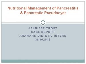 Pancreatitis pes statement