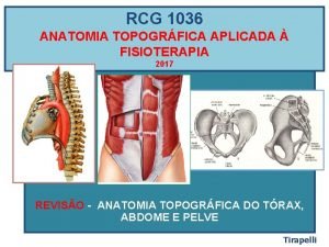 RCG 1036 ANATOMIA TOPOGRFICA APLICADA FISIOTERAPIA 2017 REVISO