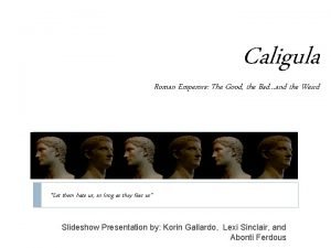 Caligula accomplishments