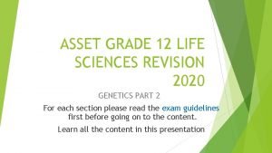 Pedigree diagram grade 12