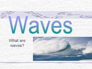 Draw and label a wave
