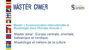 Master communication interculturelle