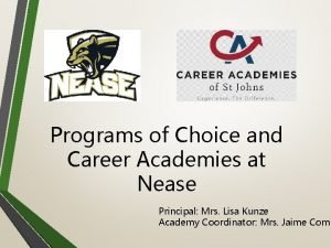 Nease high school academies