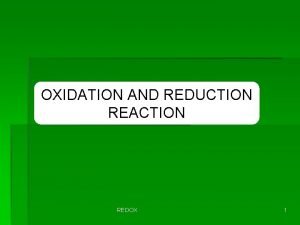 Oxidation half reaction