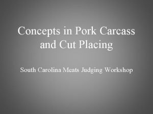 Pork carcass grading