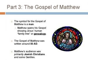 Symbol of the gospel of matthew