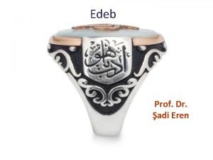 Edeb Prof Dr adi Eren Edeb db muaeret