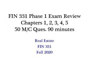 Fin 331 exam 1