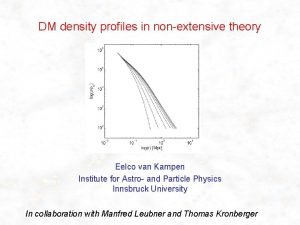 DM density profiles in nonextensive theory Eelco van