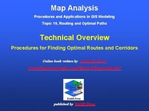 Map Analysis Procedures and Applications in GIS Modeling