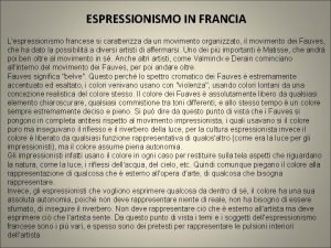 Espressionismo in francia