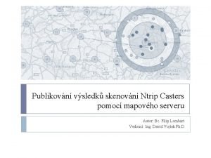 Publikovn vsledk skenovn Ntrip Casters pomoc mapovho serveru