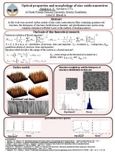 Optical properties and morphology of zinc oxide nanowires