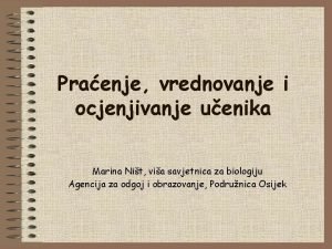 Praćenje vrednovanje i ocjenjivanje učenika