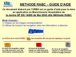 Méthode rabc