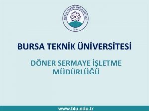 BURSA TEKNK NVERSTES DNER SERMAYE LETME MDRL DNER