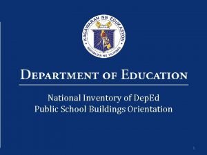 School building inventory form deped