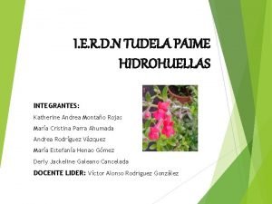 I E R D N TUDELA PAIME HIDROHUELLAS