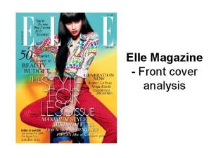 Elle magazine front cover