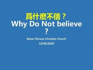 Boise chinese christian church