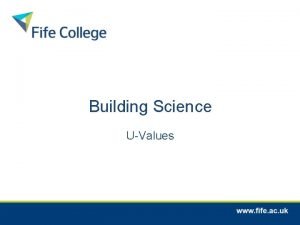 Building Science UValues Surface Resistance The thermal resistance