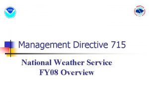 Management directive 715