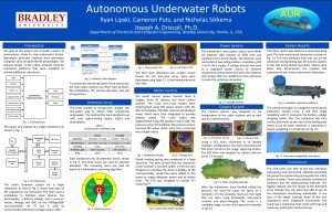 Autonomous Underwater Robots Ryan Lipski Cameron Putz and