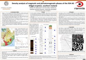 Density analysis of magmatic and phreatomagmatic phases of