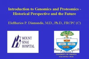 History of proteomics