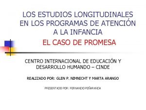 Estudio longitudinal