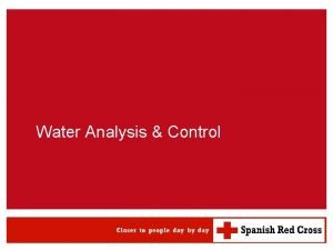 Water Analysis Control WATSAN M 15 ERU Water