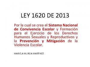 Ley 1620