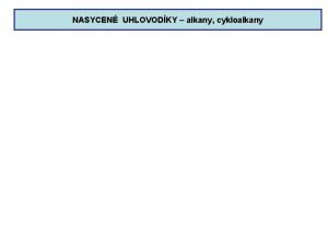 Cykloalkany