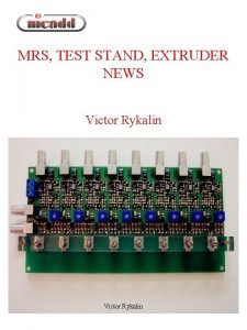 Mrs extruder Mrs extruder