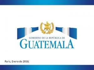Paris Enero de 2018 CONSUMO DE SAO Guatemala