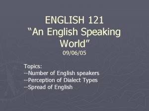 English 121