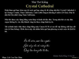 Nh Th King Crystal Cathedral Knh tha qu