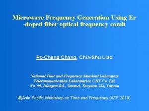 Microwave Frequency Generation Using Er doped fiber optical