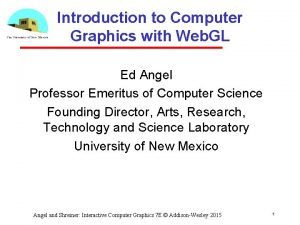 Interactive computer graphics examples