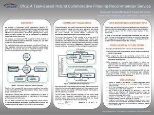 CNS A Taskbased Hybrid Collaborative Filtering Recommender Service