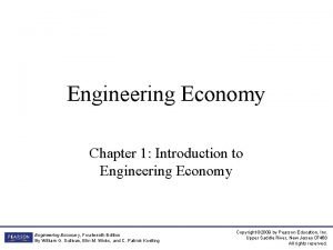 Introduction to engineering economics