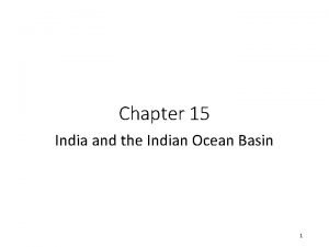 Indian ocean basins